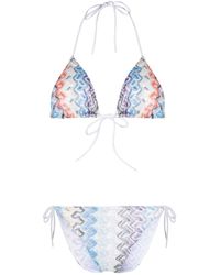 Missoni - Zigzag-print Halterneck Bikini Set - Lyst