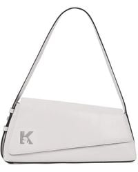 KARL LAGERFELD - Geo Leather Shoulder Bag - Lyst