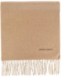 Giorgio Armani - Fringed Wool Scarf - Lyst