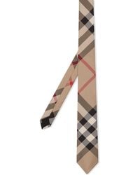 Burberry - Corbata de seda clásica con motivo de cuadros - Lyst