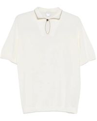 Eleventy - Contrasting-Trim Polo Shirt - Lyst