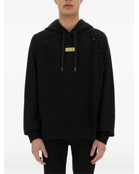 Versace Jeans Couture - Hoodie mit Logo-Schild - Lyst