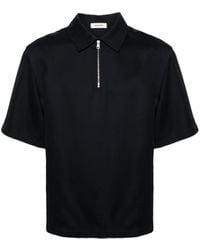 Sandro - Half-zip Polo Shirt - Lyst