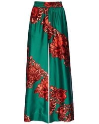 La DoubleJ - Floral-Print Palazzo Trousers - Lyst