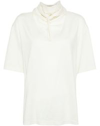 Lemaire - Camiseta con lazo en el cuello - Lyst
