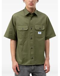 HUGO - Logo-Patch Short-Sleeve Shirt - Lyst