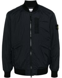 Stone Island - Compass-patch Zipped Bomber Jacket - Lyst
