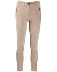 Arma - Suede Skinny Trousers - Lyst