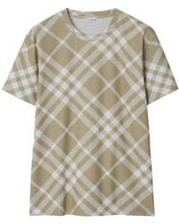 Burberry - T-Shirt Mit Nova Check - Lyst