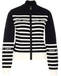 Liu Jo - Gestreept Vest Met Parels - Lyst