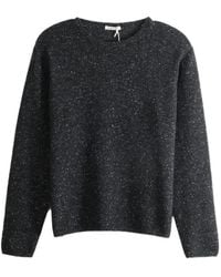 AURALEE - Flecked-Knit Crew-Neck Sweater - Lyst