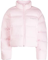 Alexander Wang - Piumino Crop Con Stampa - Lyst