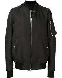 Rick Owens - Bomber Jacket With Rib Collar - Lyst