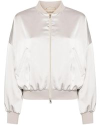 Herno - Luxury Satin Bomber Jacket - Lyst