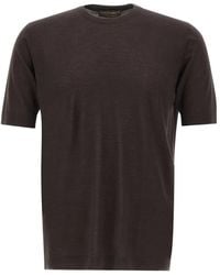 FILIPPO DE LAURENTIIS - Short-Sleeved Knitted T-Shirt - Lyst