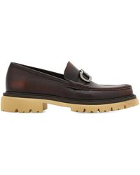 Ferragamo - Gancini Saddle Loafers - Lyst