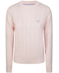 Sun 68 - Cable-Knit Sweater - Lyst