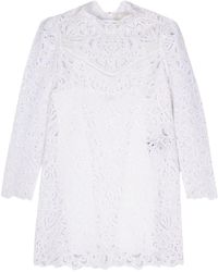 Isabel Marant - Broderie Anglaise Mini Dress - Lyst