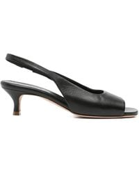 LORENA PAGGI - Peep-Toe Slingback Pumps - Lyst