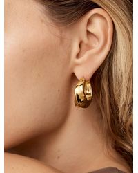 Monica Vinader - Medium Nomade Hoop Earrings - Lyst