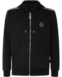 Philipp Plein - Monogram-Print Zip-Up Hoodie - Lyst