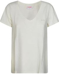 Sun 68 - V-Neck Logo-Embroidered T-Shirt - Lyst