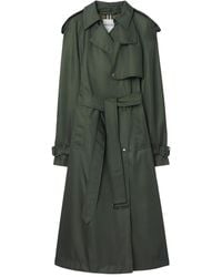 Burberry - Long Nylon Hooded Trench Coat - Lyst