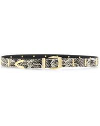 Pinko - Gürtel Mit Python-Effekt - Lyst