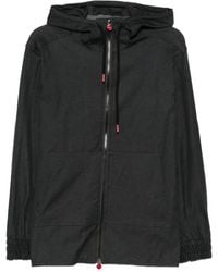 Kiton - Giacca Con Cappuccio E Zip - Lyst