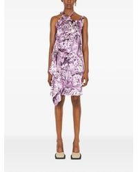 Ninamounah - Ruffled-Detail Midi Dress - Lyst
