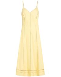 KARL LAGERFELD - Midi Embroidery-Detail Dress - Lyst