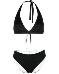 Fisico - Self-Tie Halterneck Bikini Set - Lyst