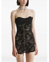 2310 STUDIO - Mini Bow-Detail Lace Dress - Lyst