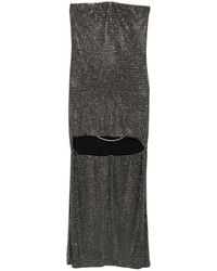 Alexander Wang - Crystal-Embellished High-Low Asymmetric Dress - Lyst