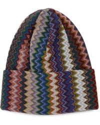 Missoni - Zigzag-Knit Beanie Hat - Lyst