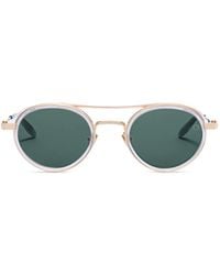 Akoni - Astria 12K Round-Frame Sunglasses - Lyst