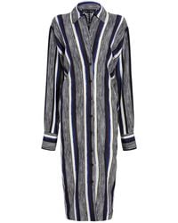 Proenza Schouler - Amira Striped Midi Dress - Lyst