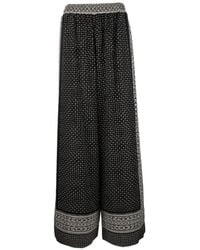 Ermanno Scervino - Bandana-Print Sequin-Embellished Palazzo Pants - Lyst