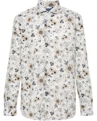 Barba Napoli - Floral-print Cotton Shirt - Lyst