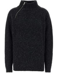 GIMAGUAS - Xavi Melange Zip-Detail Sweater - Lyst