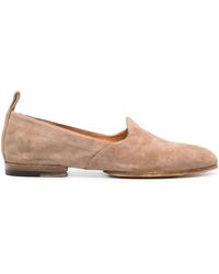 Silvano Sassetti - Round-toe Suede Loafers - Lyst