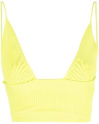 DSquared² - Geripptes Cropped-Stricktop - Lyst