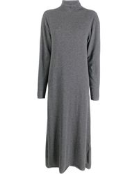 Jil Sander - High Neck Cashmere Midi Dress - Lyst