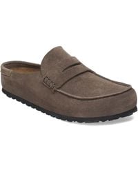 Birkenstock - Naples Suede Loafers - Lyst
