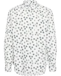 Maison Kitsuné - Graphic-Print Cotton Shirt - Lyst