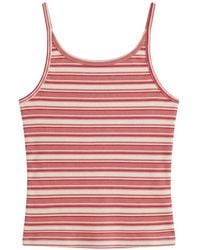 Reformation - Calie Striped Ribbed Tank Top - Lyst
