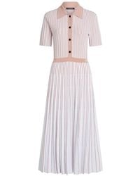 KARL LAGERFELD - Pleated-Knit Midi Dress - Lyst