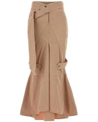 Blumarine - Panelled Fishtail Skirt - Lyst