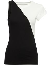 MM6 by Maison Martin Margiela - アシンメトリーtシャツ - Lyst