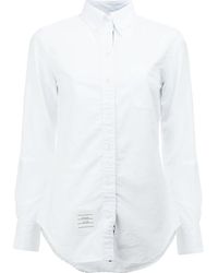 Thom Browne - Button-Down Cotton Shirt - Lyst